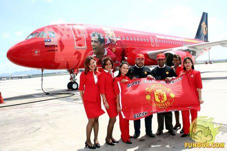 Manchester United Private Airlines Crew