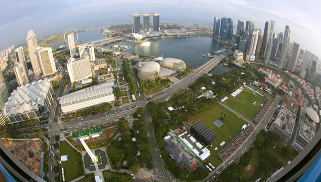 singapore-skyline-fish-eye