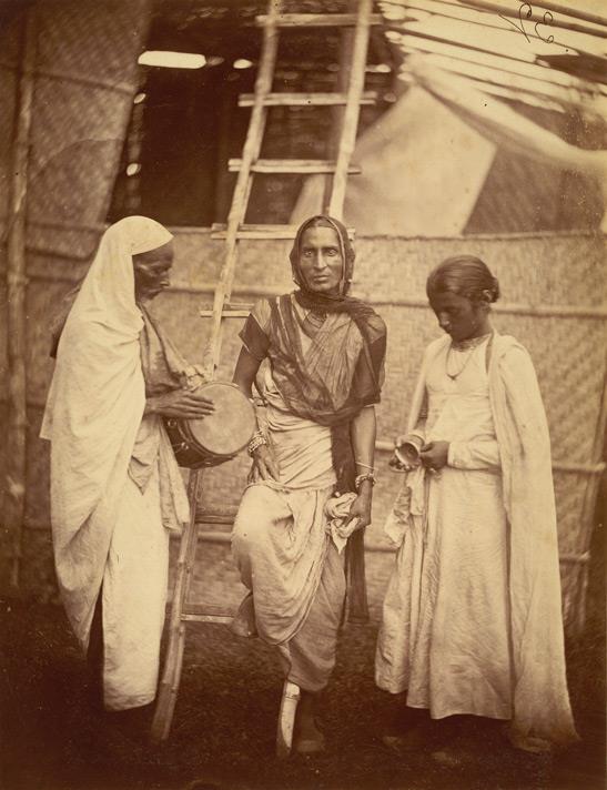 1860-ortrait-of-a-reputed-hermaphrodite-Hijra-and-companions-Eastern-Bengal-s